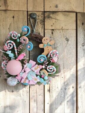 Candyland Christmas wreath